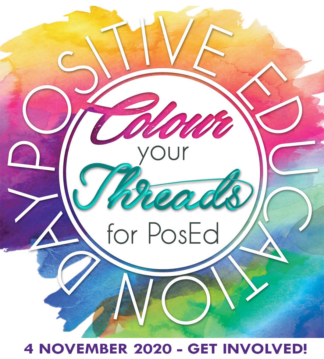 Colour your threads for PosEd logo 2020 date